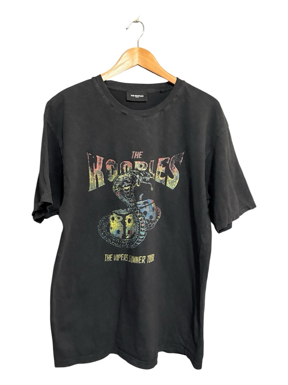 THE KOOPLES Black Snake Graphic Tee